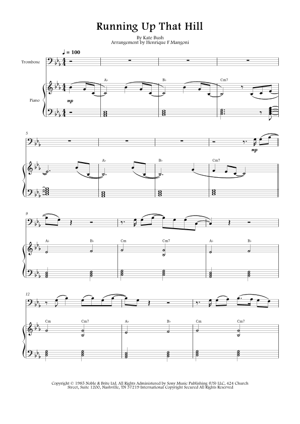 Running Up That Hill (arr. Henrique F Mangoni)