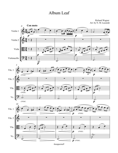 Album Leaf (arr. Nick Lacanski)