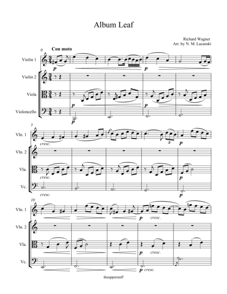 Album Leaf (arr. Nick Lacanski)