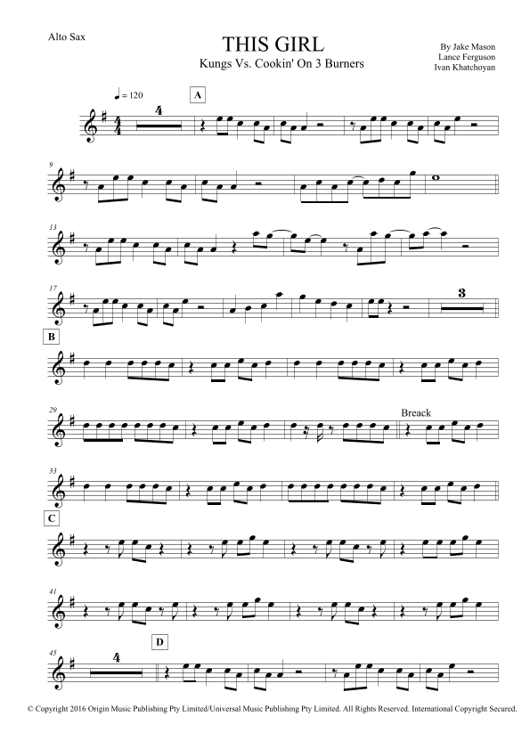 This Girl (arr. Leo Silva)