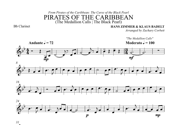 The Medallion Calls (arr. Zachary Corbett)