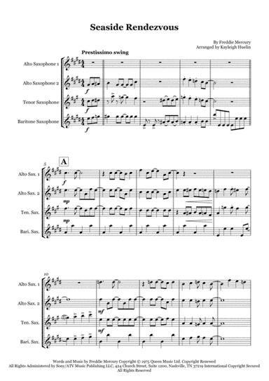 Seaside Rendezvous (arr. Kayleigh Huelin)