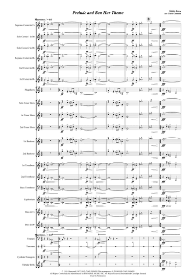 Ben Hur (prelude And Main Theme) (arr. Chris Gorman)