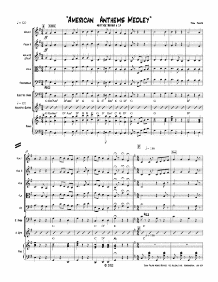 "American Anthems"-----String Orchestra-----Heritage Series # 14 (arr. John Philips)