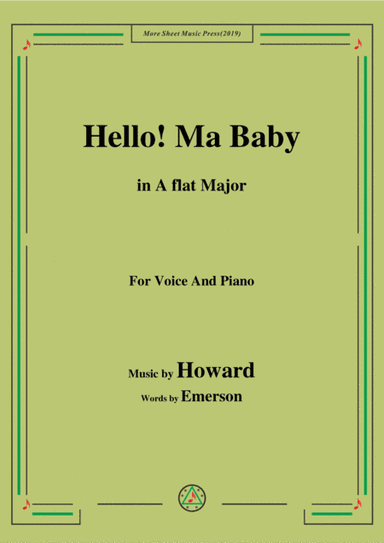 Howard-Hello! Ma Baby,in A flat Major,for Voice&Piano (arr. MSM)