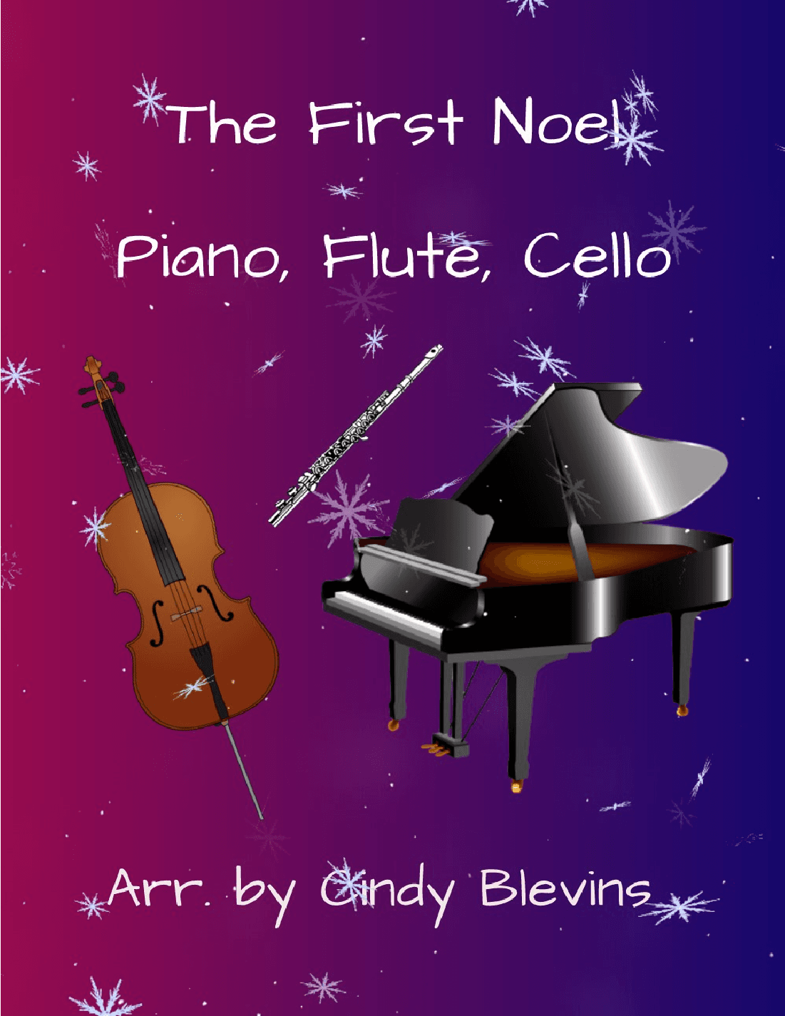 The First Noel, for Piano, Flute and Cello (arr. Cindy Blevins)