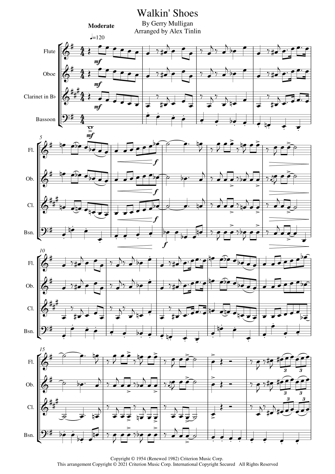 Walkin' Shoes (arr. Alex Tinlin)