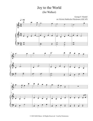Joy to the World (Student Edition) (arr. Kristin Stahlecker Heckman)