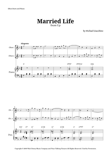 Married Life (arr. Langanho)