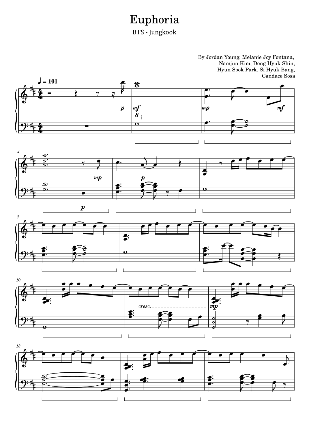 Euphoria (arr. poon)