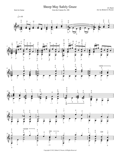 Sheep May Safely Graze (arr. Robert E. Proctor)