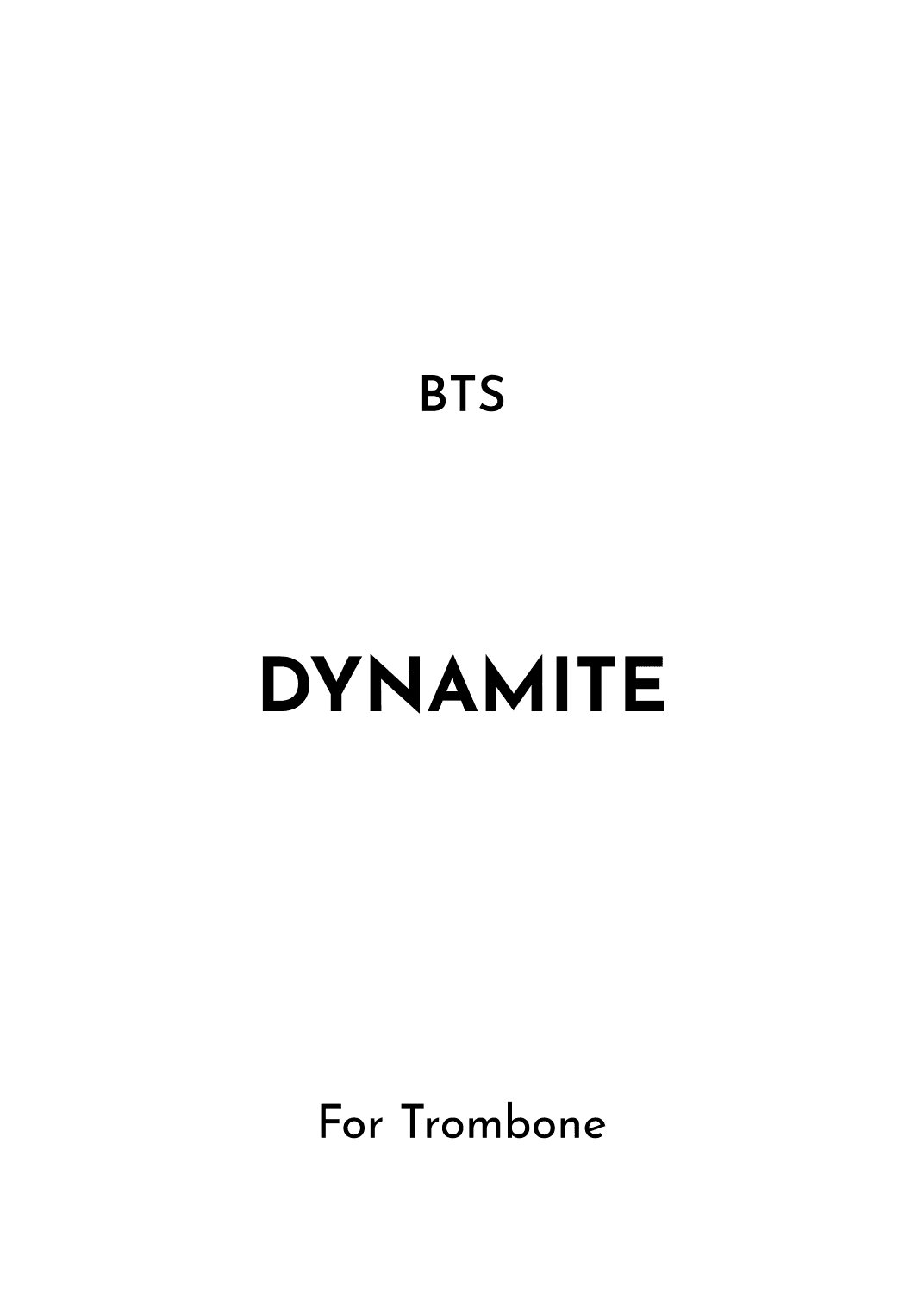Dynamite (arr. Jireh J.)