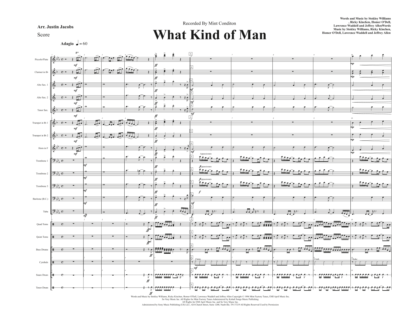 What Kind Of Man Would I Be (arr. JUSTIN JACOBS)