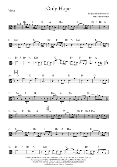 Only Hope (arr. Fabio Britto)