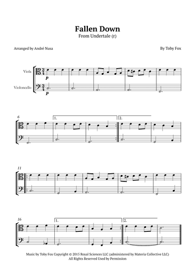 Fallen Down (arr. André Nusa)