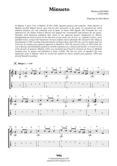 Minueto (arr. Pedro Rocha)