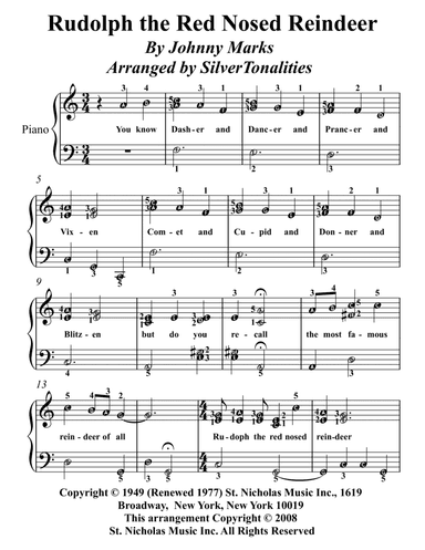 Rudolph The Red-nosed Reindeer (arr. SilverTonalities)