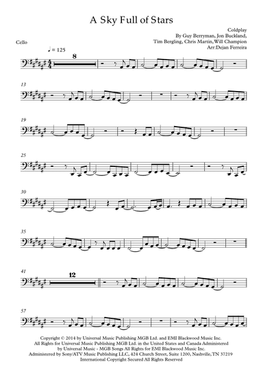 A Sky Full Of Stars (arr. Dejan Ferreira)