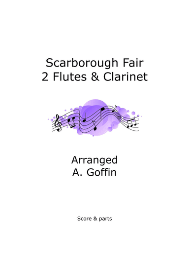 Scarborough Fair woodwind trio (arr. Alison Goffin)