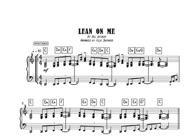 Lean On Me (arr. Felix Shepherd)