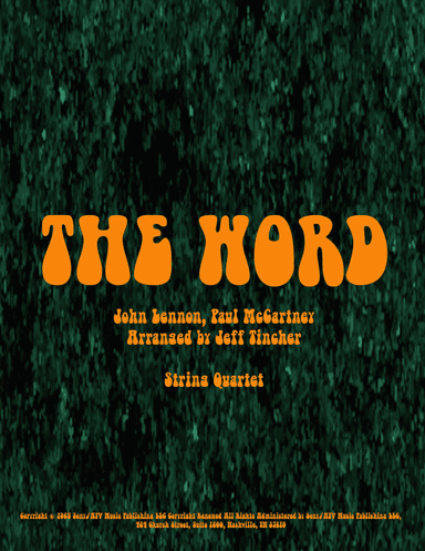 The Word (arr. Jeff Tincher)