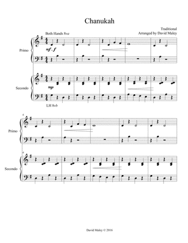 Chanukah Piano Duet (arr. David Maley)