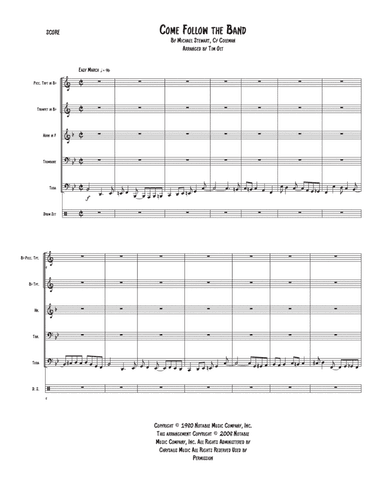 Come Follow The Band (arr. Tim Olt)