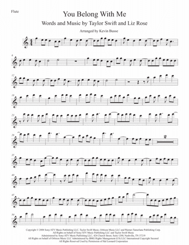 You Belong With Me (arr. Kevin Busse)