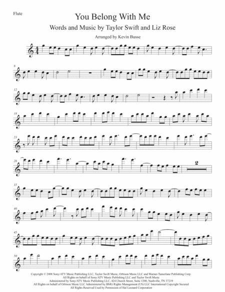 You Belong With Me (arr. Kevin Busse)