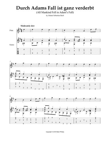 Durch Adams Fall ist ganz verderbt (All Mankind Fell in Adam’s Fall) (arr. Mark Phillips)
