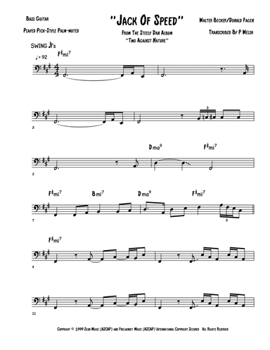 Jack Of Speed (arr. Accubass)