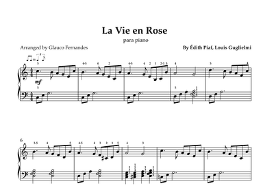 La Vie En Rose (arr. Glauco Fernandes)