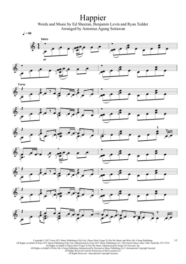 Happier (arr. Antonius Agung Setiawan)