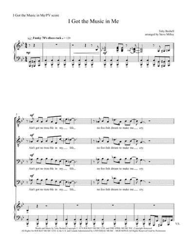 I Got The Music In Me (arr. Steve Milloy)