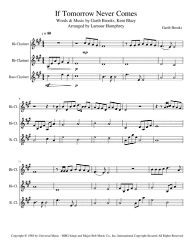 If Tomorrow Never Comes (arr. Lamour Humphrey)