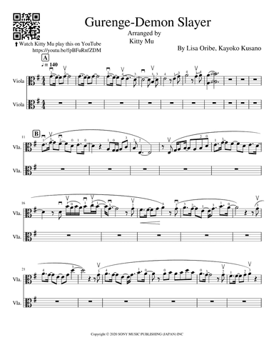 Gurenge (arr. Kitty Mu)