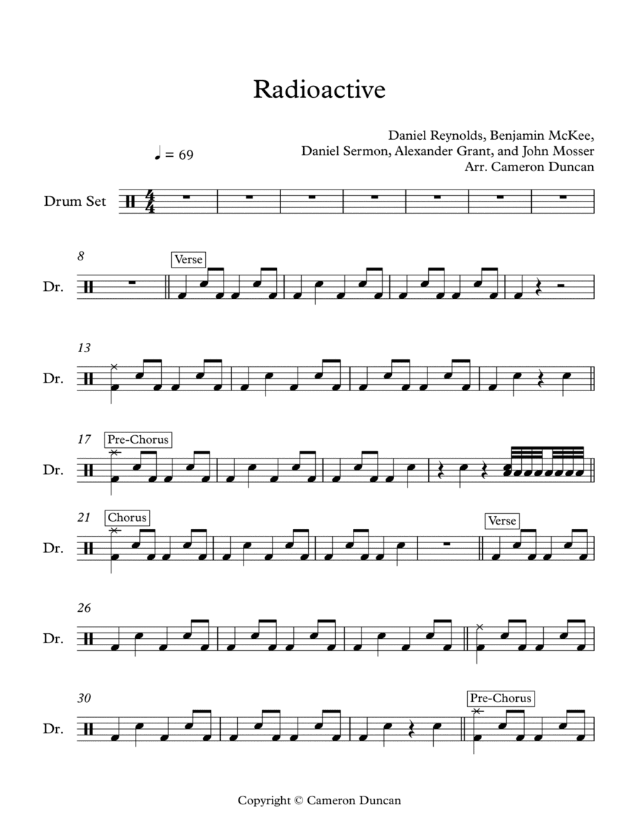 Radioactive (arr. Cameron Duncan)