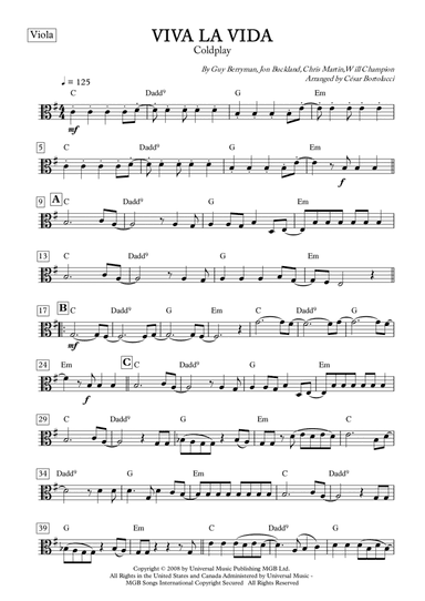 Viva La Vida (arr. ACT Bortolucci)
