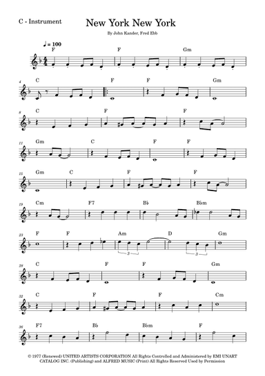 Theme From "new York, New York" (arr. Fabio Eduardo de Oliveira)