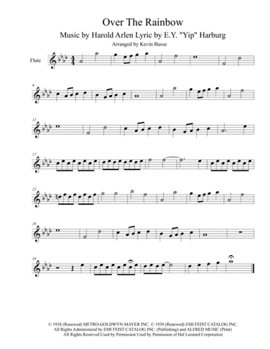 Over The Rainbow (from The Wizard Of Oz) (arr. Kevin Busse)