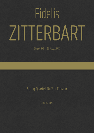 Zitterbart - String Quartet No.2 in C major (arr. J.G. Cucó Barber)