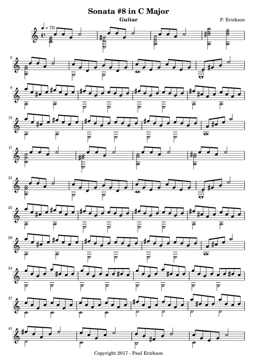 Sonata No. 8 in C Major