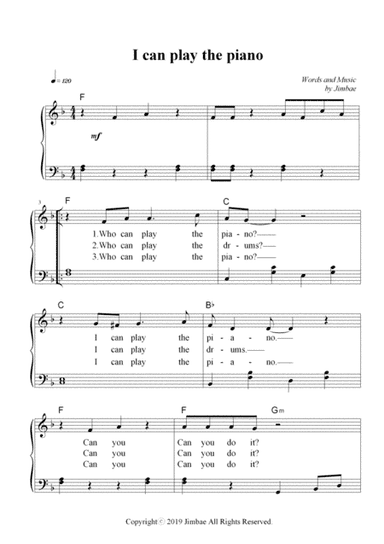 I can play the piano (Nursery Rhymes for Easy Piano)