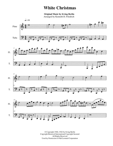 White Christmas (arr. Kenneth D. Friedrich)