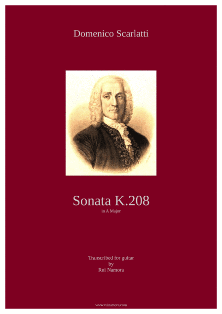 Sonata K. 208 in A major (arr. Rui Namora)