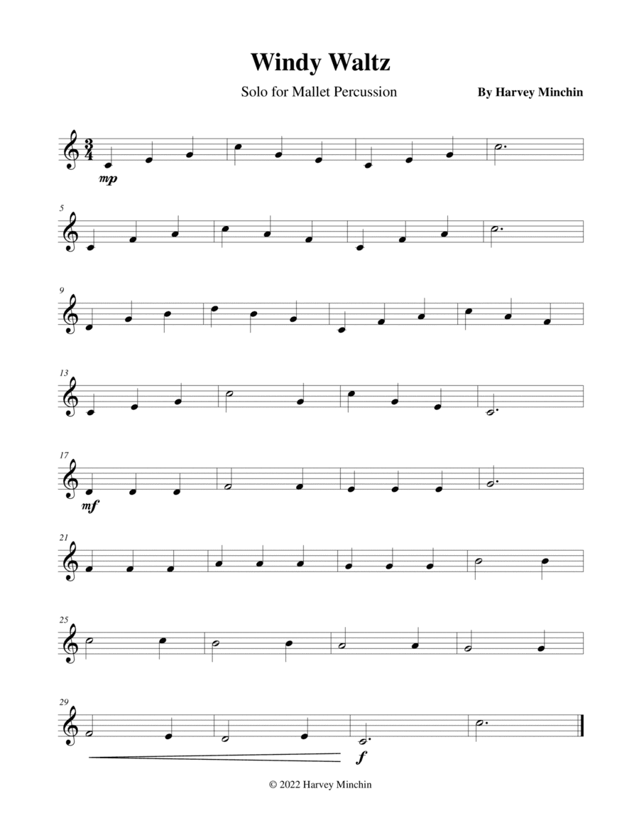 Windy Waltz For Solo Mallet Percussion