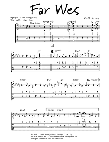 Far Wes (arr. edited by Dr. LeRoy Henry)