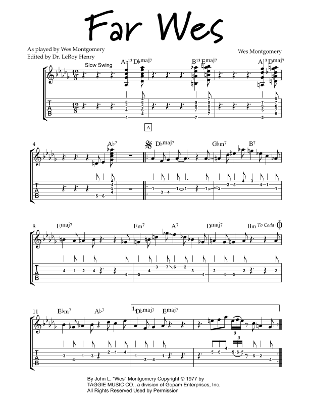 Far Wes (arr. edited by Dr. LeRoy Henry)
