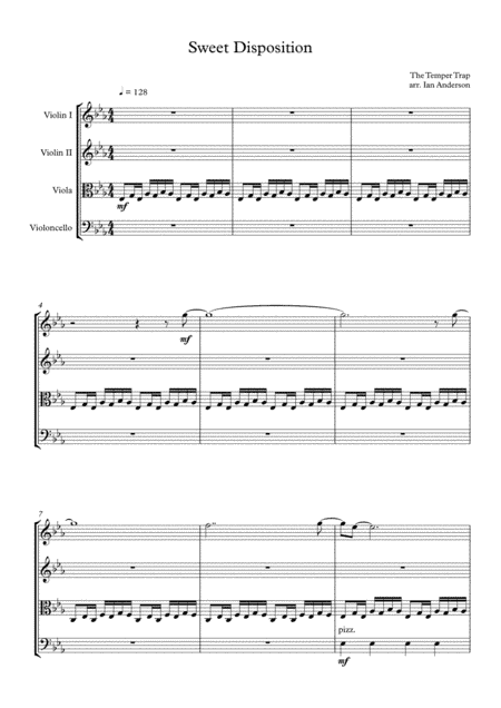 Sweet Disposition (arr. Ian Anderson)