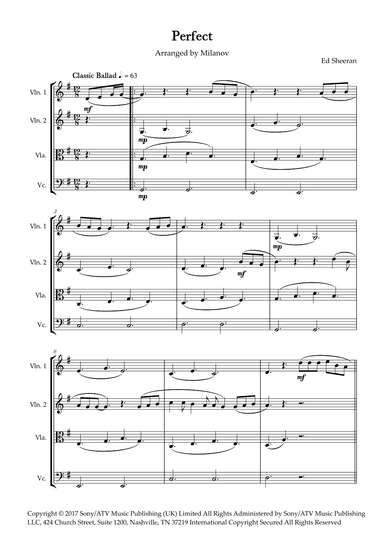 Perfect (arr. Milanov)